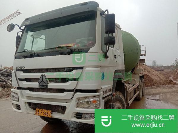 湖南出售二手重汽豪沃大14拉16方攪拌車
