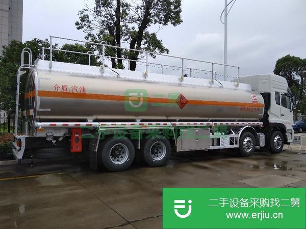 湖北出售二手東風(fēng)天龍前四后八30方鋁合金油罐車