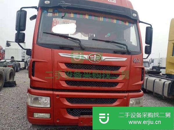 山東出售二手18年解放悍V牽引車400馬力國五排放