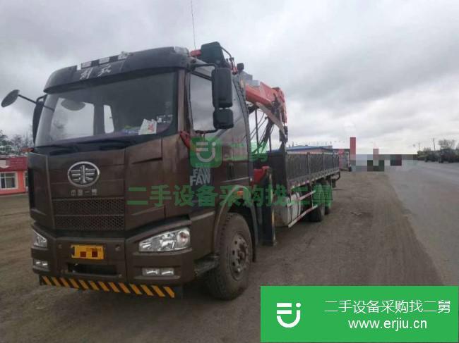 湖北出售二手一汽解放J6L/12噸隨車吊