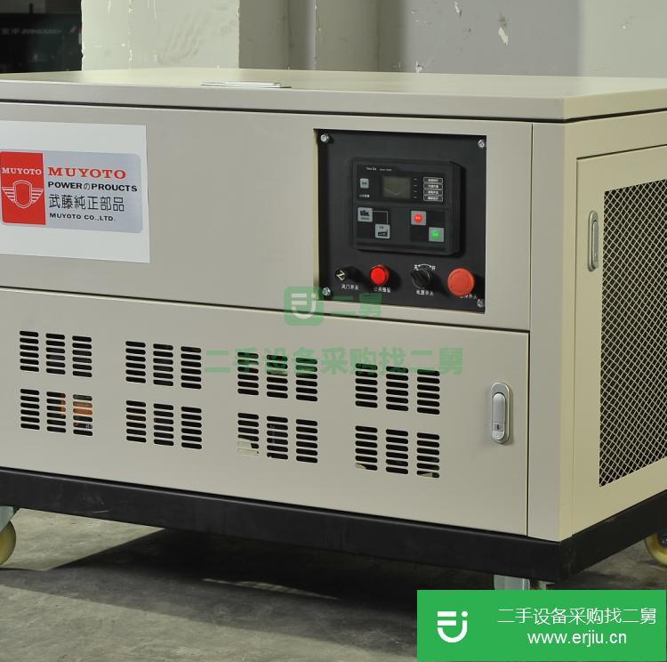 上海出售二手武藤動力25KW靜音單三相汽油發電機