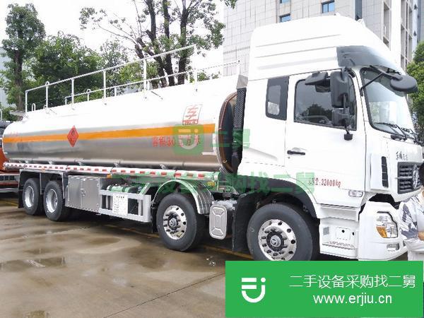 湖北出售二手東風(fēng)天龍前四后八30方鋁合金油罐車