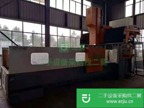 安徽出售二手臺灣喬友FD-2142數控龍門銑床