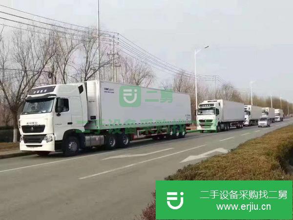 福建出售二手13.6米一體掛鋁合金冷藏車