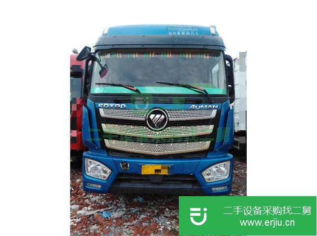 甘肅出售二手福田歐曼前四后八430馬力國五高欄載貨車