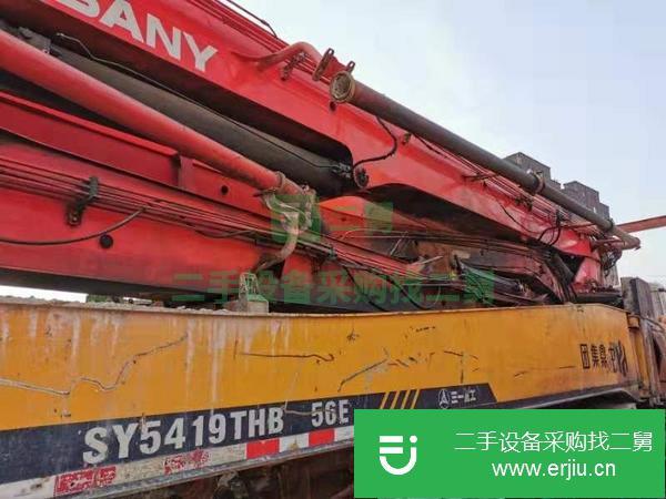 江蘇出售二手12年三一56米泵車
