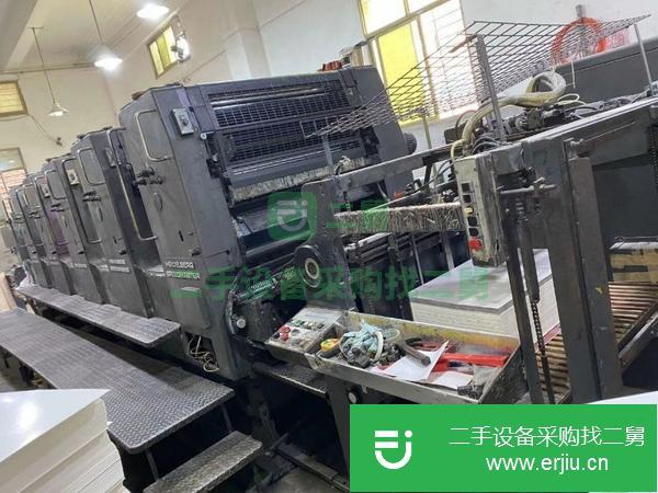 山東出售二手90年sm102對開5色印刷機