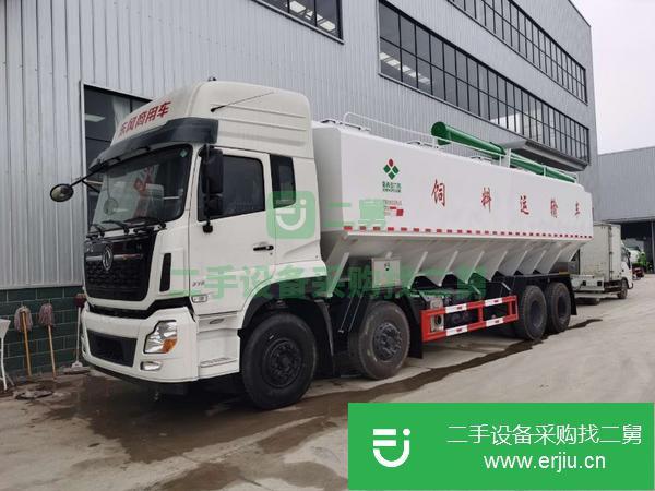 廣西出售二手東風天龍40方前四后八飼料運輸車