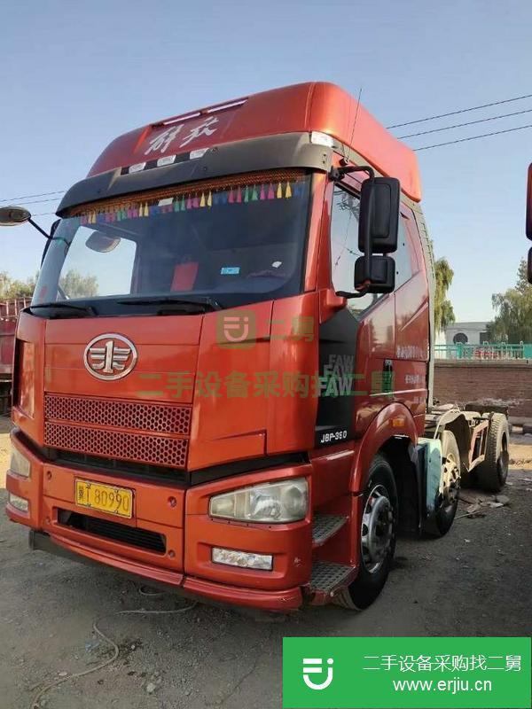 河北出售二手15年8月解放J6牽引車