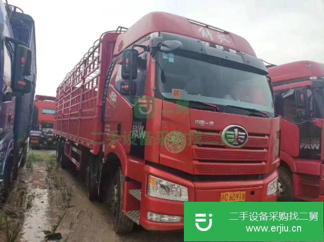 江西出售二手一汽解放J6P高欄貨車