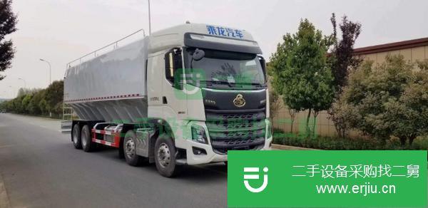 廣西出售二手柳汽乘龍前四后四三軸國六散裝飼料運輸車