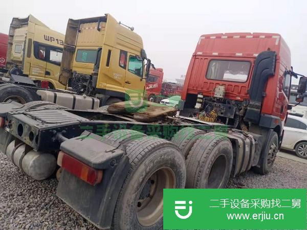 山東出售二手18年解放悍V牽引車400馬力國五排放