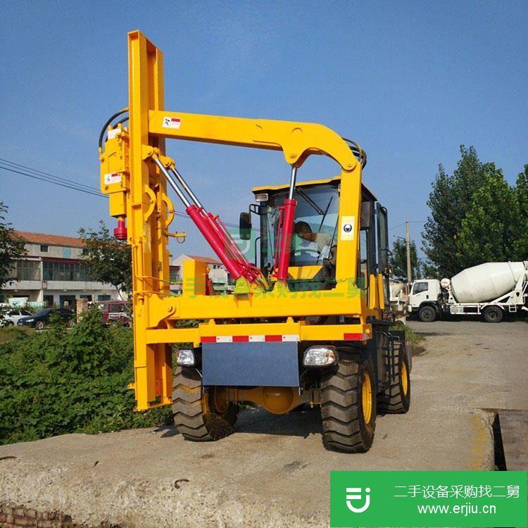 山東出售二手高速公路護欄打樁機