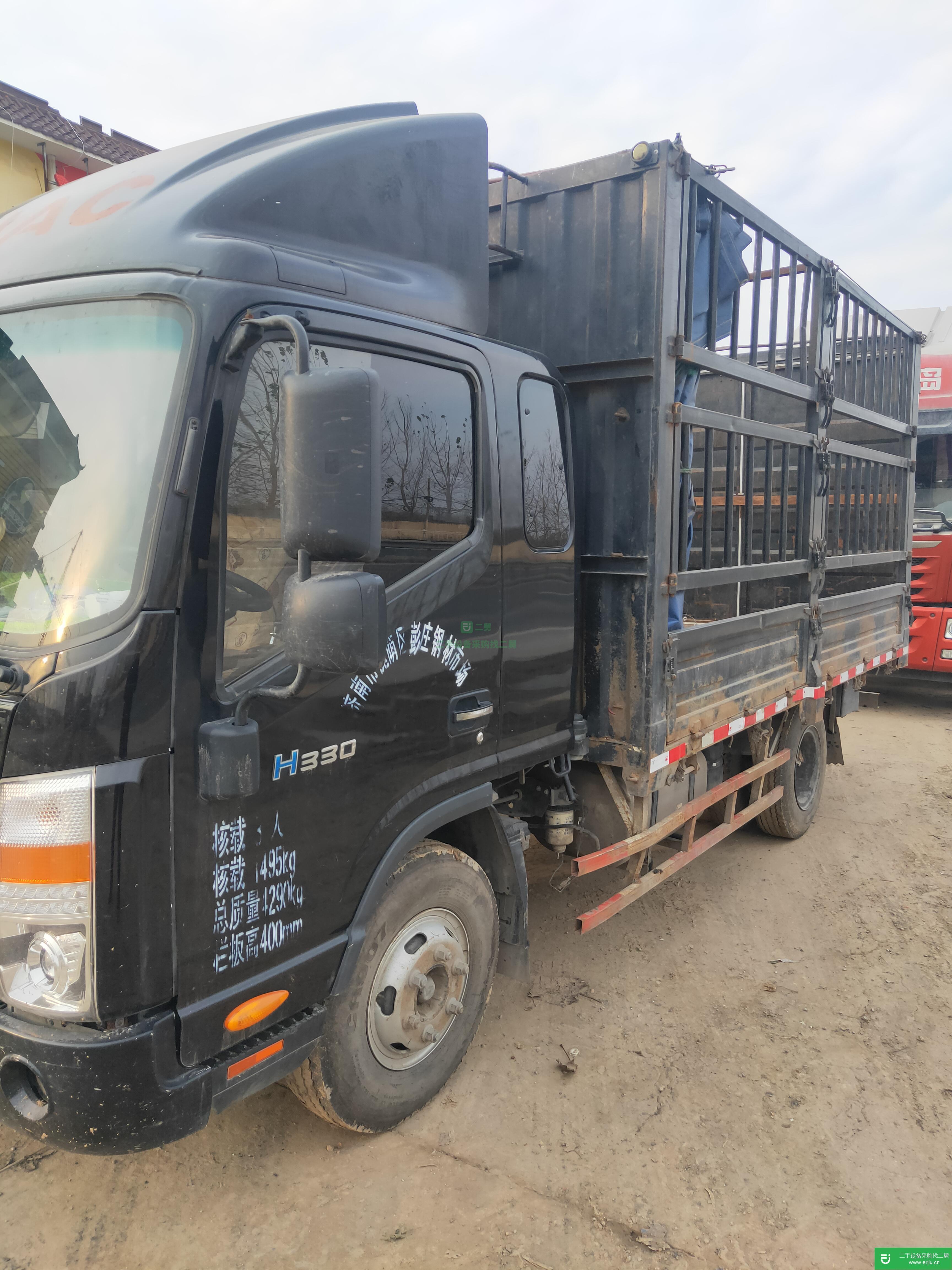 山東出售二手江淮帥鈴143馬力國五高欄載貨車