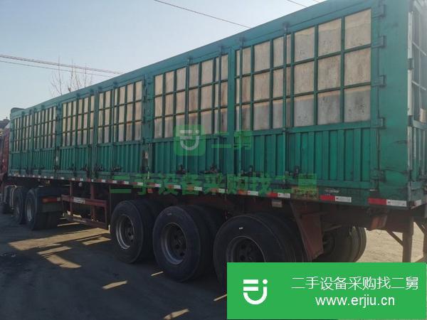河北出售二手11米金豐高欄半掛車,富華軸,車廂周正,輪胎8成,箱底平