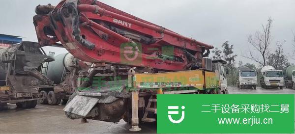 湖南出售二手三一46米小E系統泵車整車原裝原版干凈清爽不漏油