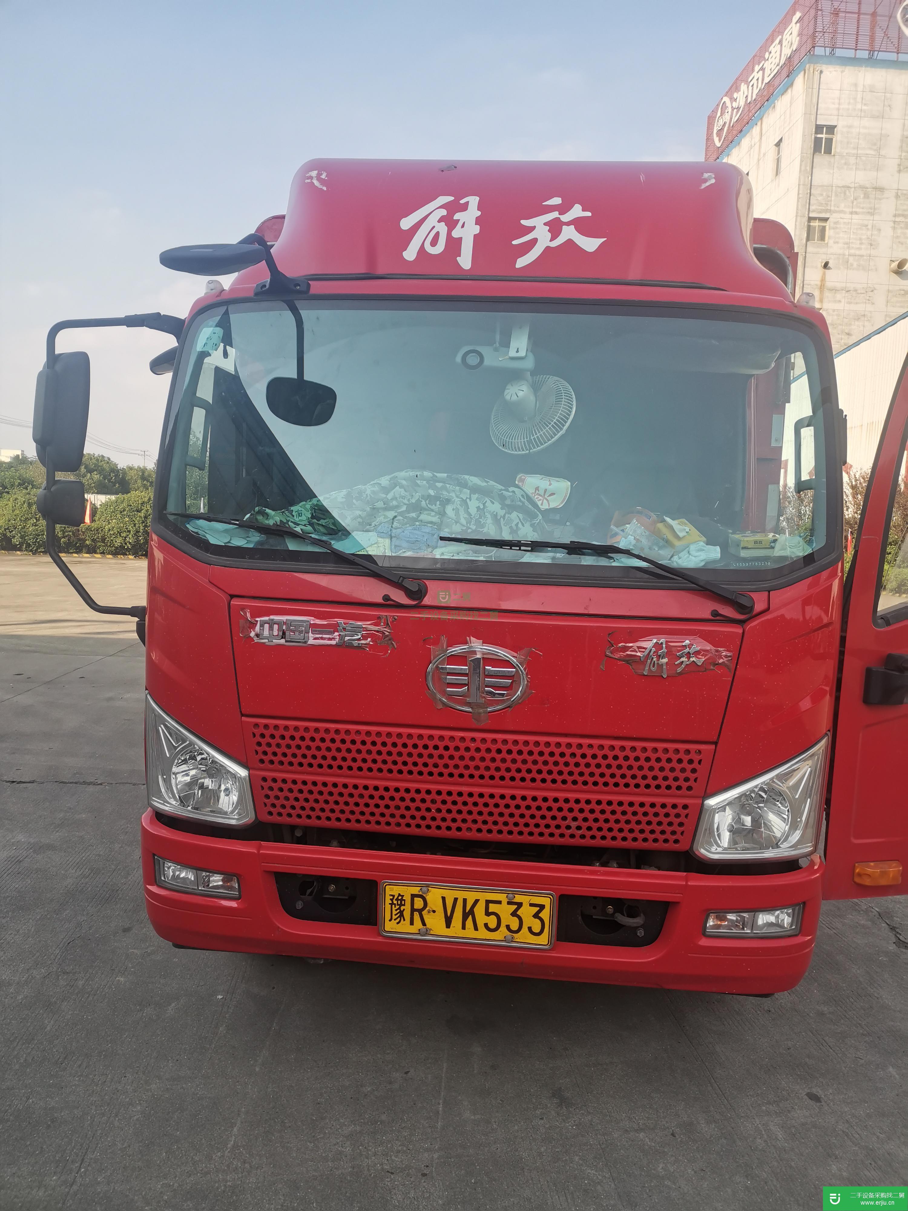 河南出售二手一汽解放J6F輕卡170馬力高欄載貨車