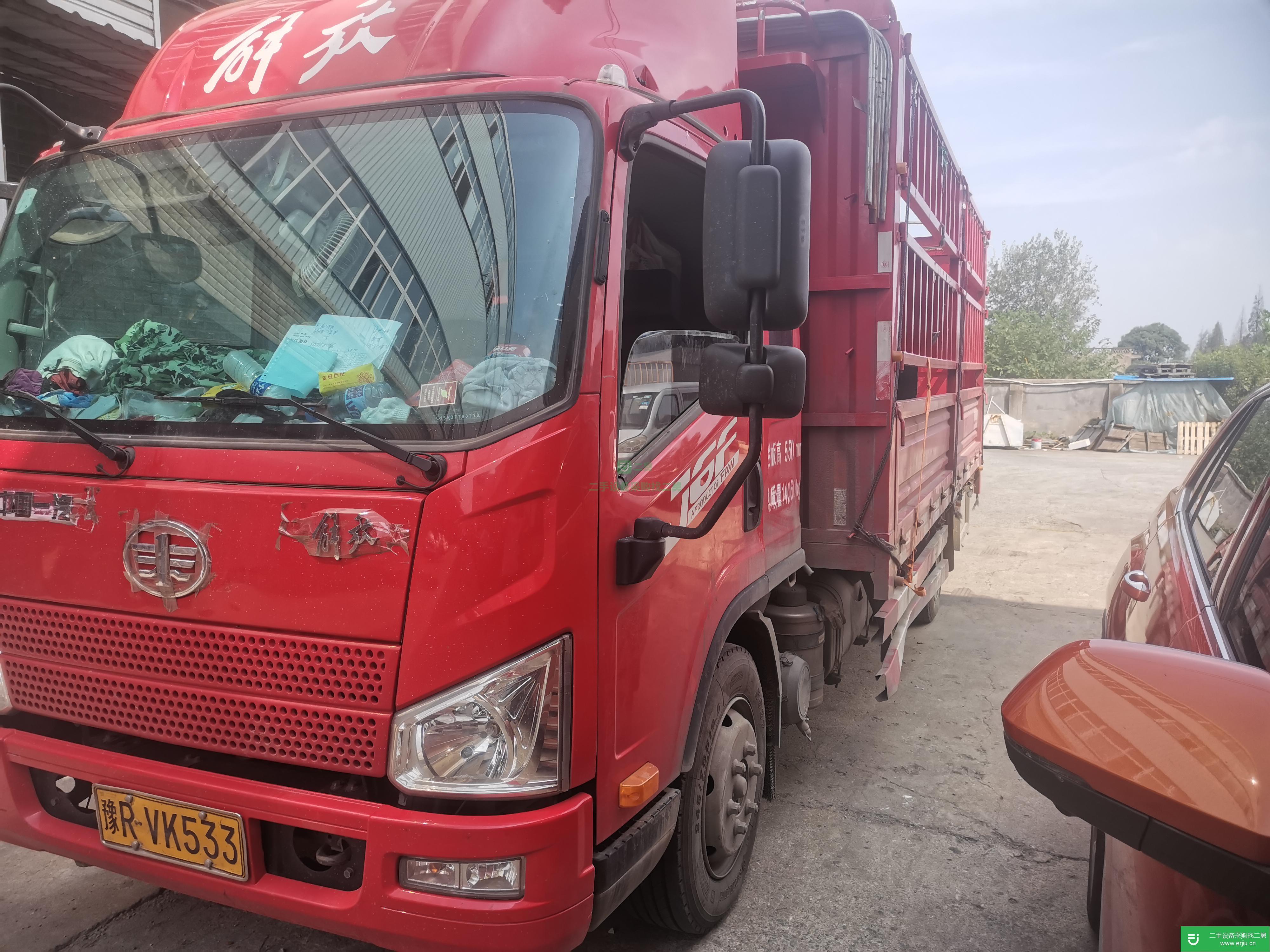 河南出售二手一汽解放J6F輕卡170馬力高欄載貨車