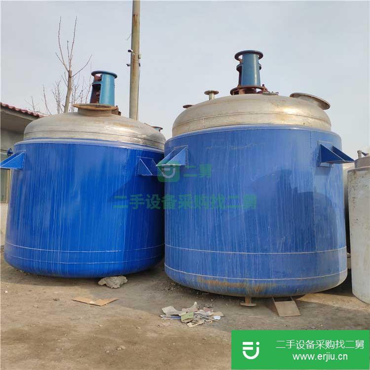 山東出售二手搪瓷反應釜5000L
