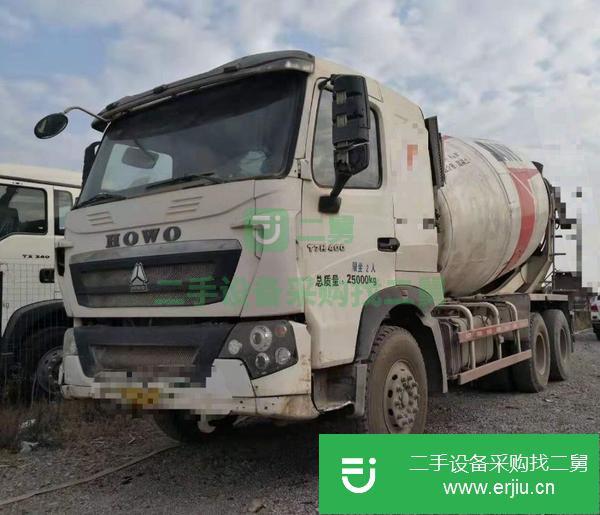廣西出售二手重汽豪沃國四大12方攪拌車