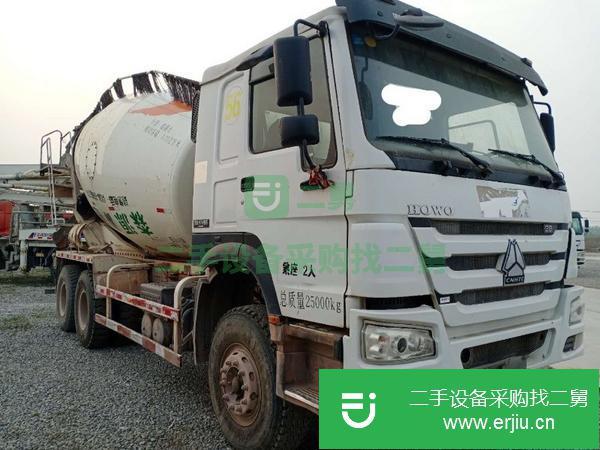 山東出售二手豪沃國五大12方380馬力攪拌車