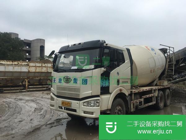 湖南出售二手解放攪拌車大12方