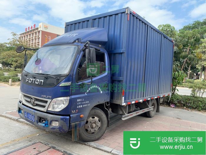 廣東出售二手福田時代110馬力國五箱式貨車車況良好，有過小碰小擦