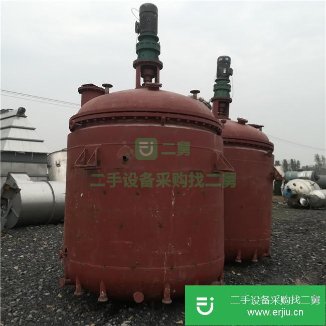山東出售二手5000L搪瓷反應釜