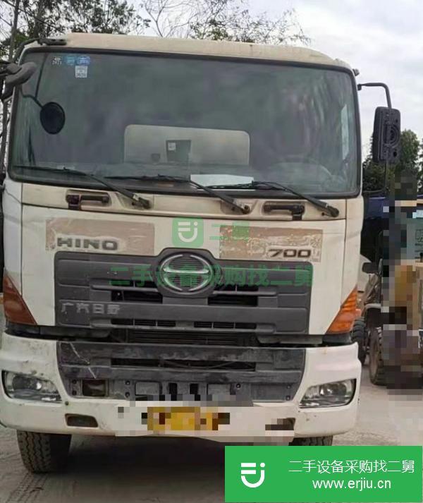 廣西出售二手日野攪拌車大10方