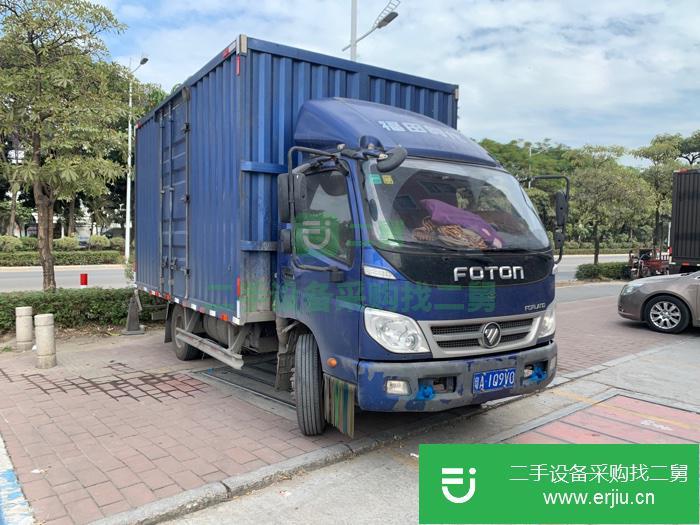 廣東出售二手福田時代110馬力國五箱式貨車車況良好，有過小碰小擦