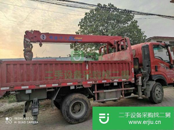 陜西出售二手后八輪14噸隨車吊隨車吊