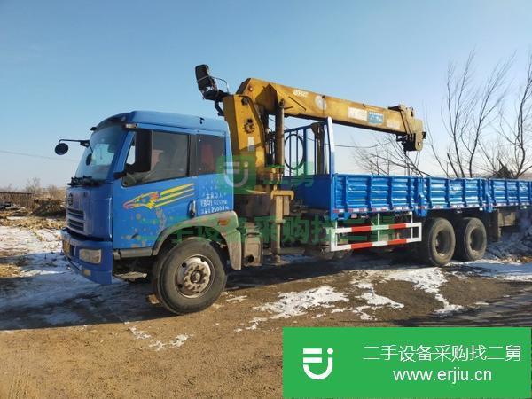 吉林出售二手石煤14噸后八輪隨車吊