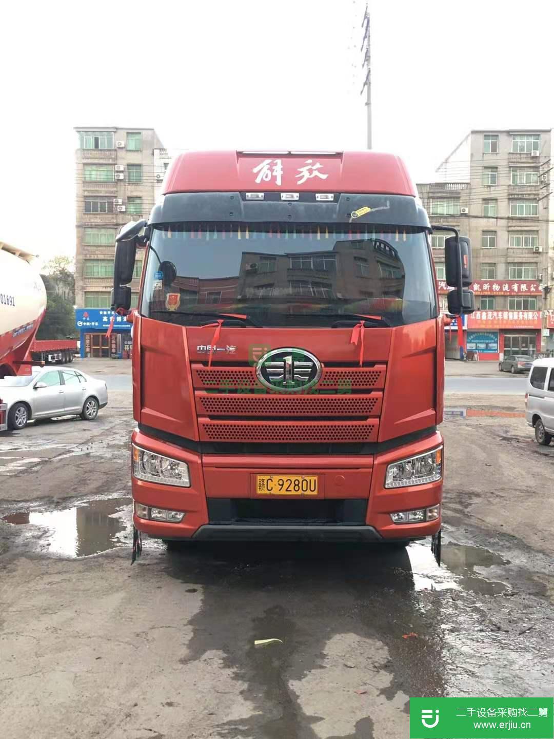 江西出售二手一汽解放460馬力國五高欄載貨車精品車況