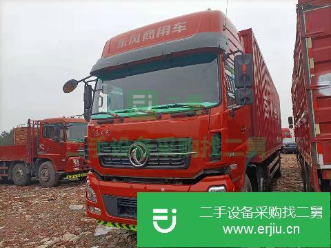 江西出售二手東風天龍292馬力國五9米6前四后四箱式貨車