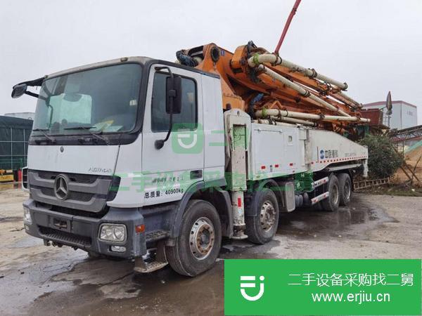 湖南出售二手中聯(lián)52米6節(jié)臂大排量雙油泵泵車手續(xù)齊全包過戶