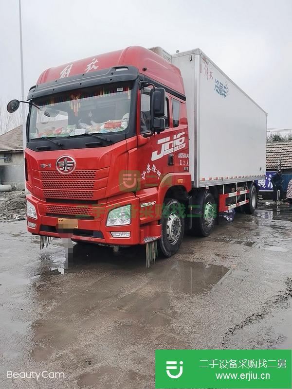 江蘇出售二手解放JH67.7米冷藏車全車零事故零剮蹭