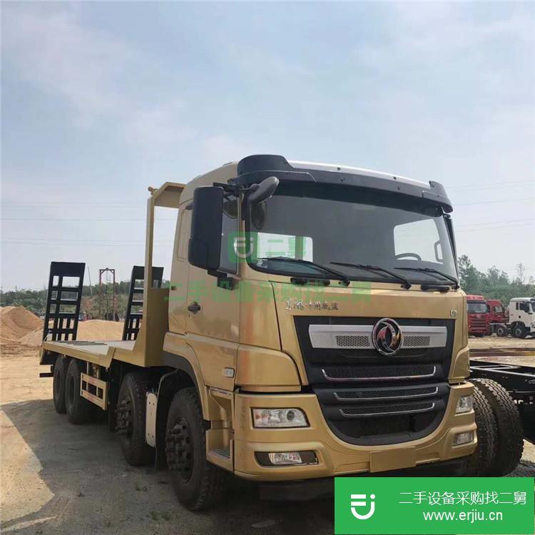 湖北出售二手東風前四后八平板運輸車