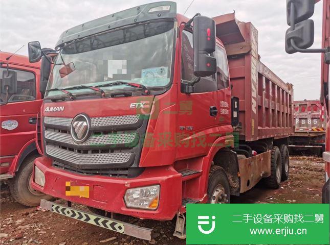 江西出售二手福田歐曼后八輪國五350馬力5.8米自卸車
