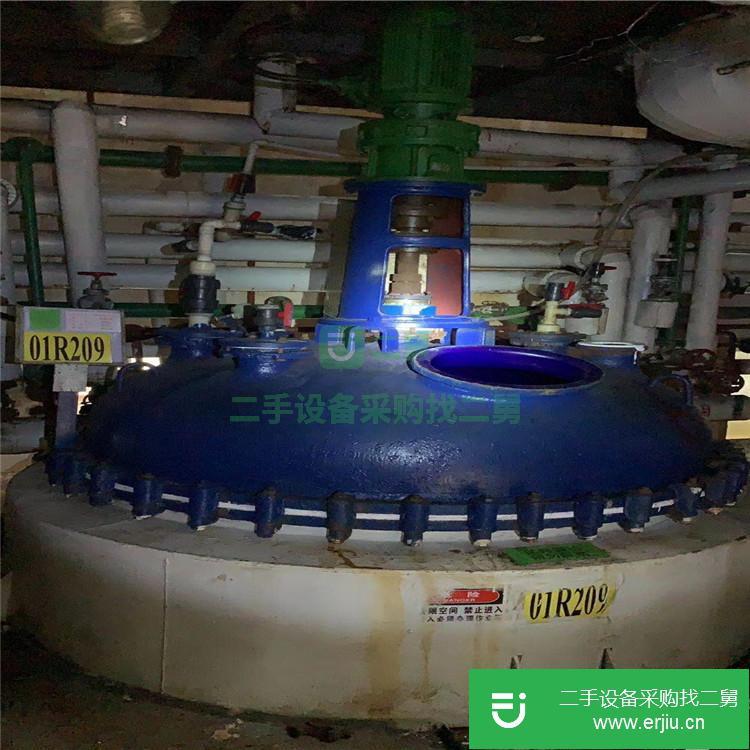 山東出售二手5立方搪瓷反應釜