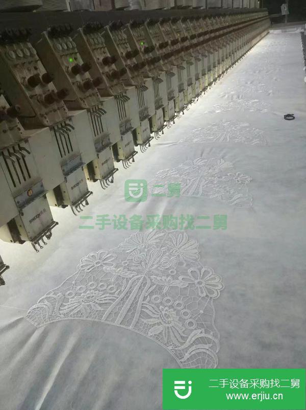 浙江出售二手電腦繡花機(jī)4針88頭11頭距