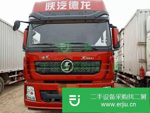 江西出售二手陜汽重卡400馬力9.6米平板車