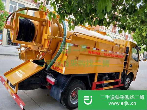 河北出售二手東風多利卡8方清洗吸污車