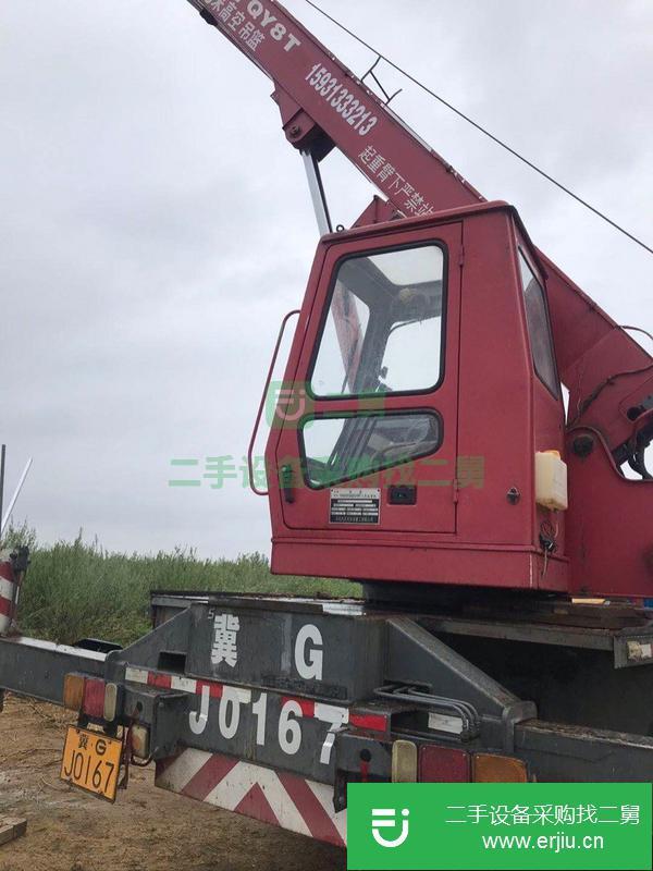 河北出售二手12年泰安大八噸汽車吊