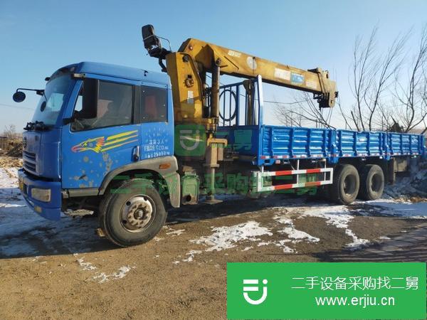 吉林出售二手石煤14噸后八輪隨車吊