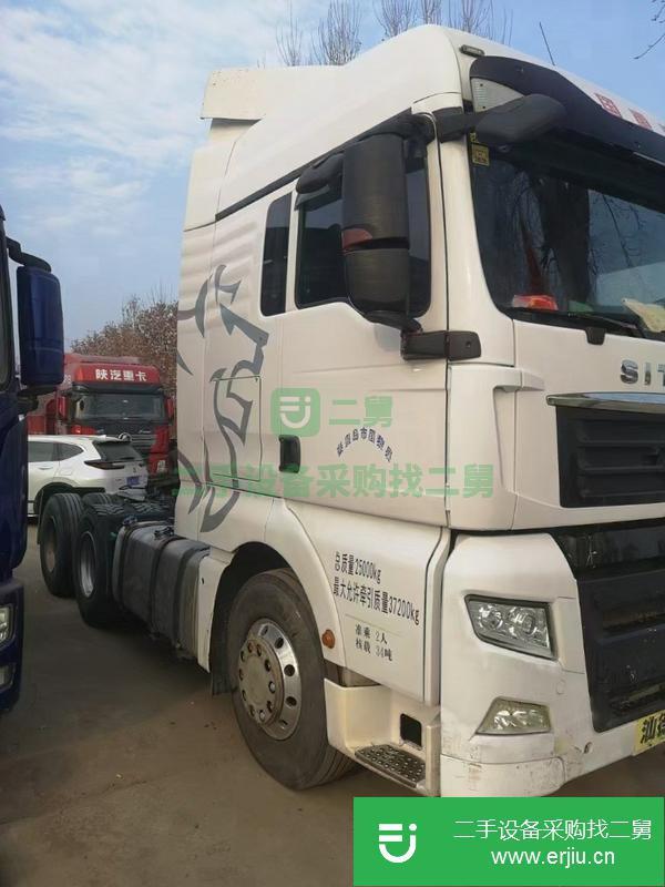 河北出售二手重汽汕德卡440馬力牽引車車況原版