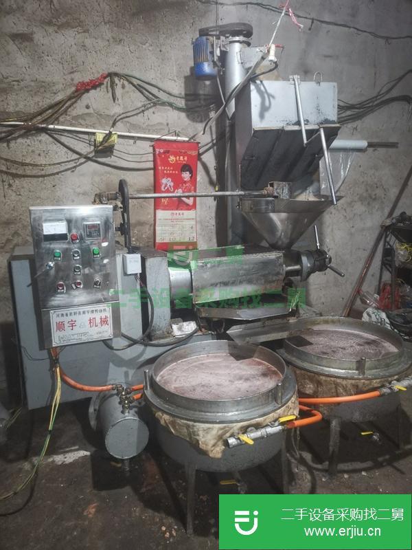 河南出售二手順宇130型全自動(dòng)條排榨油機(jī)