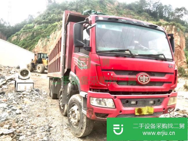 福建出售二手青島解放悍威J5M前四后八自卸車