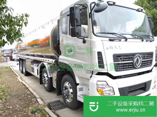 湖北出售二手東風天龍30方鋁合金油罐車