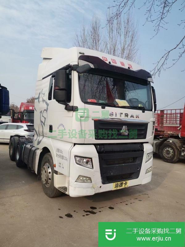 河北出售二手重汽汕德卡440馬力牽引車車況原版