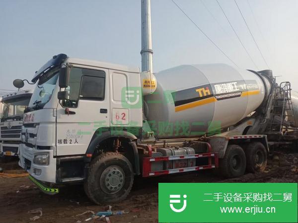吉林出售二手豪沃攪拌車國五排放大14方380馬力手續齊全